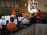 Workshop Posaunenchor und Orgel (rechts)