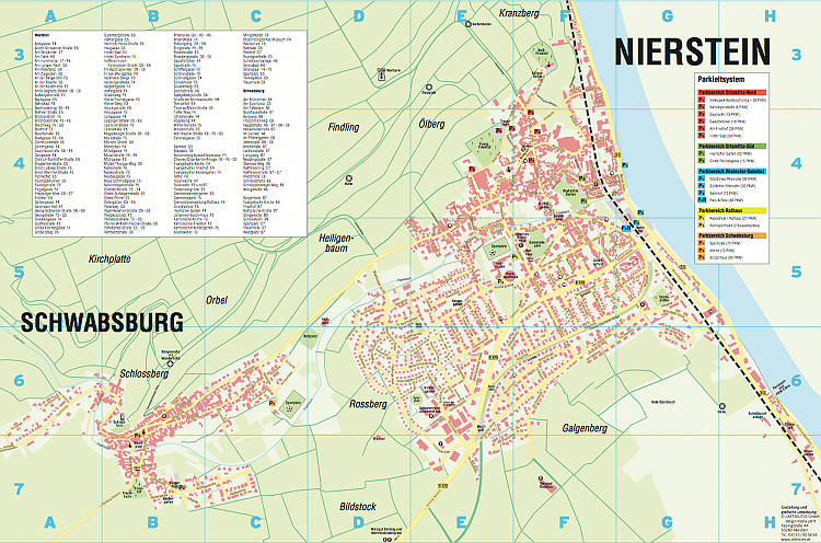 Stadtplan Nierstein