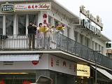 und auf dem Balkon des Chinarestaurants